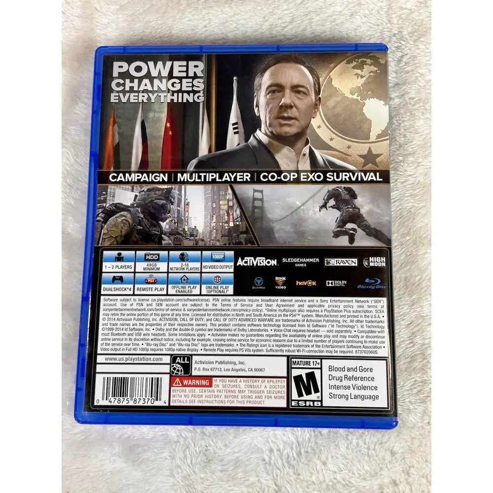 Call of Duty: Advanced Warfare (PlayStation 4, 2014) PS4